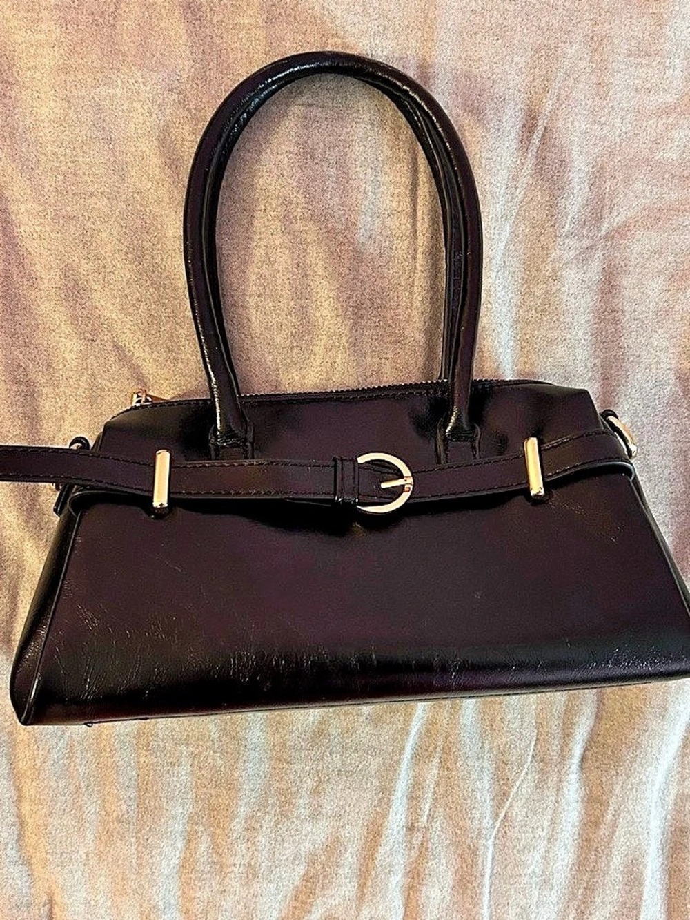 Urban Expressions Structured Black Purse Shoulder Bag